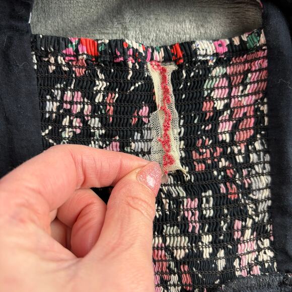 Free People Dress Women 2 Sunkissed Summer Mini Boho Coquette Floral Tulle - Picture 6 of 16